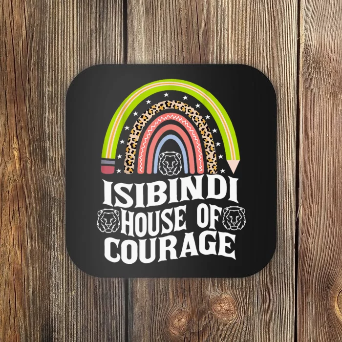 Isibindi House Of Courage Rainbow Boho Heart School Coaster