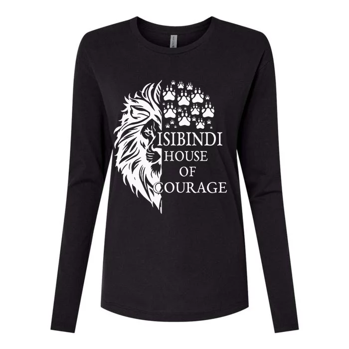 Isibindi House Of Courage Rca School Social Isibindi Green Womens Cotton Relaxed Long Sleeve T-Shirt