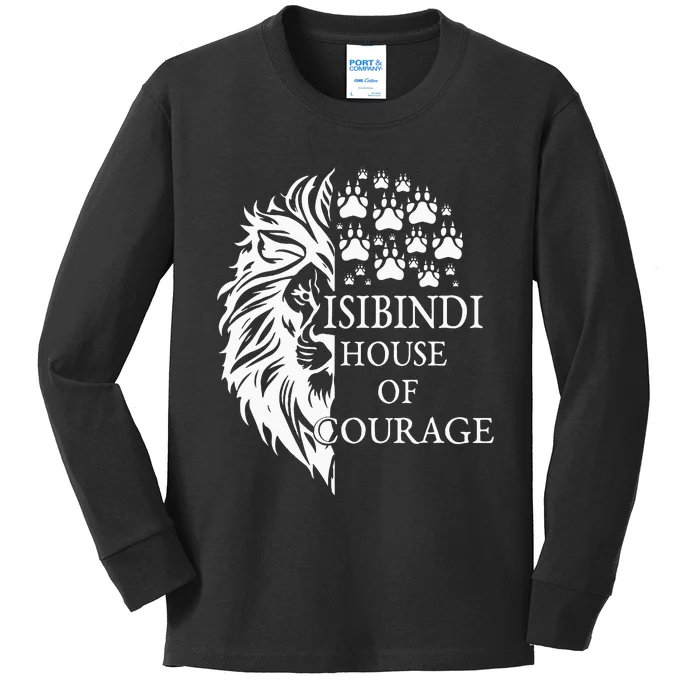 Isibindi House Of Courage Rca School Social Isibindi Green Kids Long Sleeve Shirt