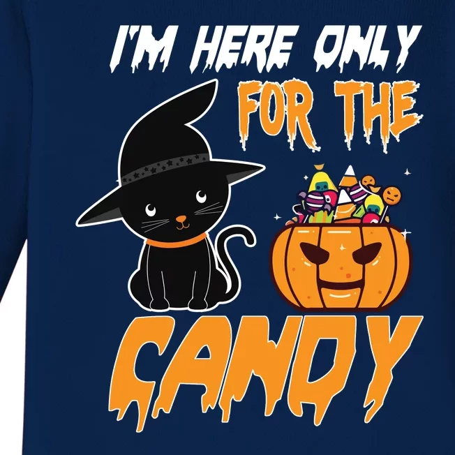 I'm Here Only For The Candy Baby Long Sleeve Bodysuit