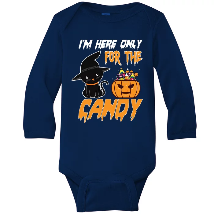 I'm Here Only For The Candy Baby Long Sleeve Bodysuit