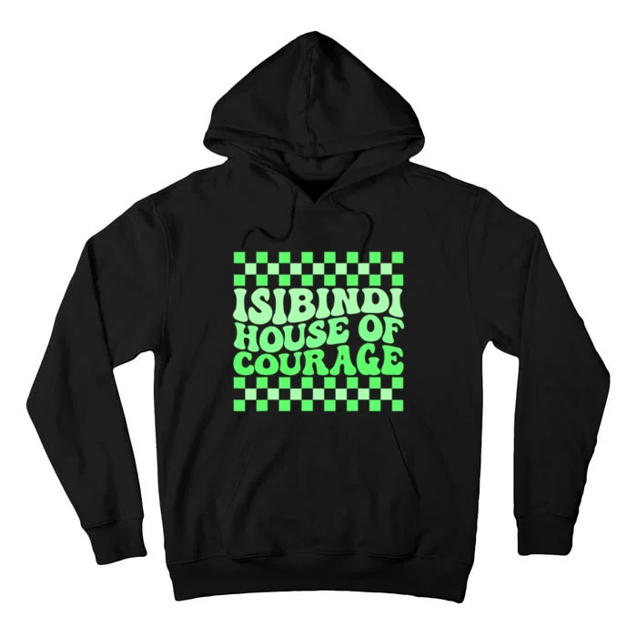 Isibindi House Of Courage Green Retro Groovy Social Isibindi Tall Hoodie