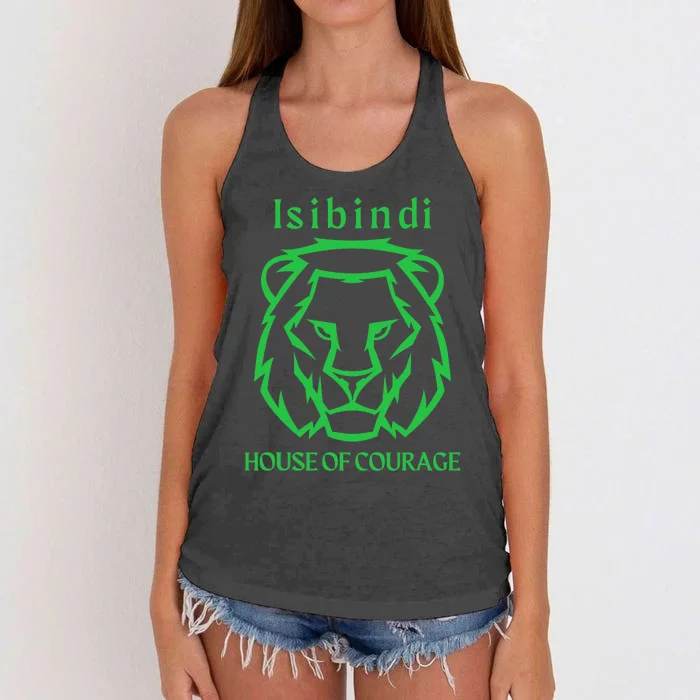 Isibindi House Of Courage House Rca School Teacher Student Women's Knotted Racerback Tank