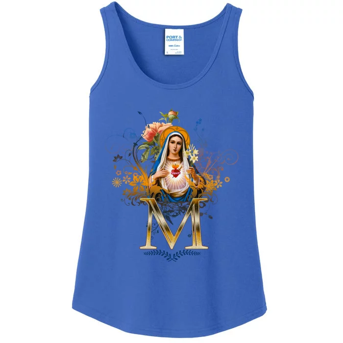 Immaculate Heart Of Mary Devotion Funny Gift Catholic Blessing Cute Gift Ladies Essential Tank