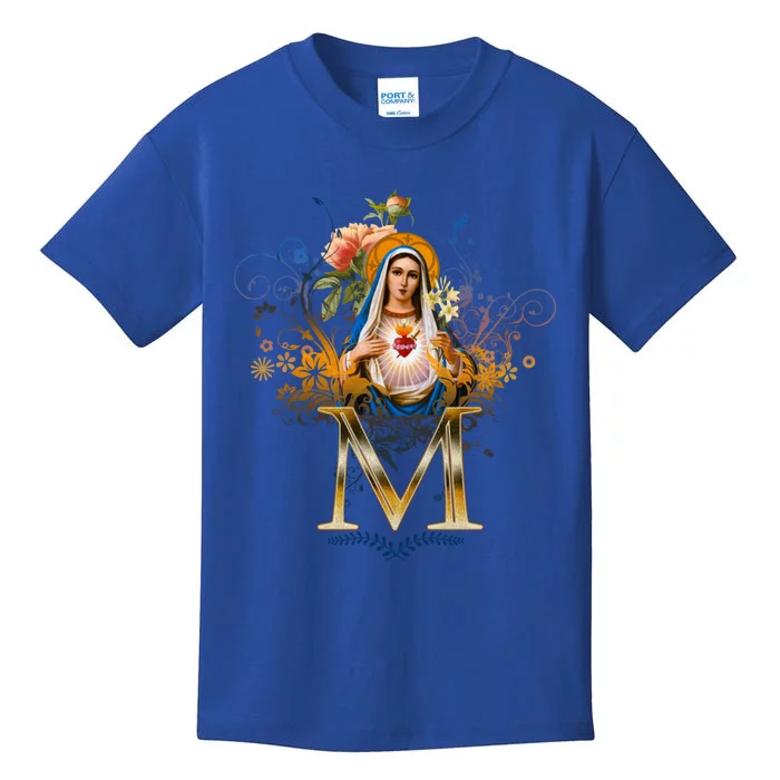 Immaculate Heart Of Mary Devotion Funny Gift Catholic Blessing Cute Gift Kids T-Shirt