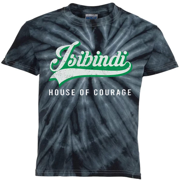 Isibindi House Of Courage Colorful Groovy Retro Style School Kids Tie-Dye T-Shirt