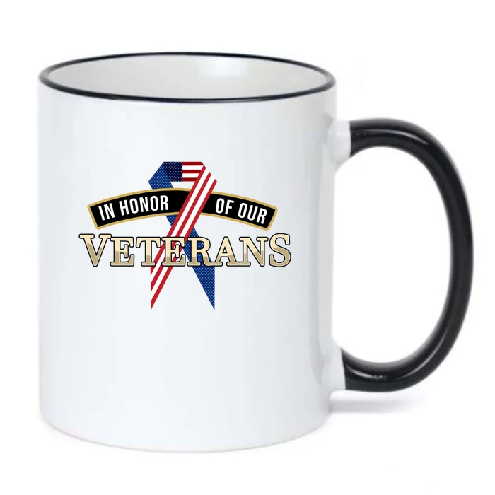 In Honor Of Our Veterans Day Thank You For Your Service Gift Black Color Changing Mug