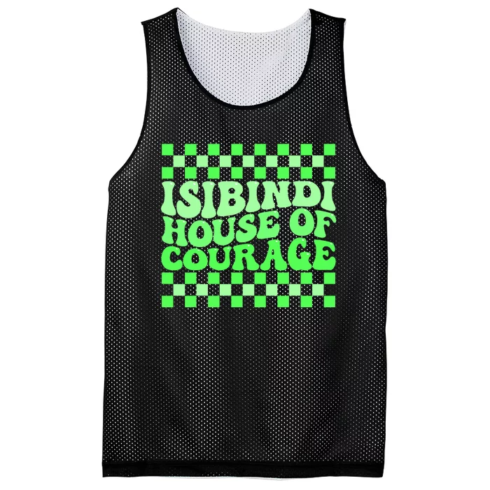 Isibindi House Of Courage Green Retro Groovy Social Isibindi Mesh Reversible Basketball Jersey Tank