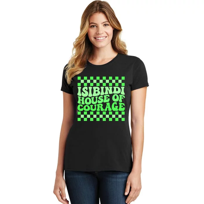 Isibindi House Of Courage Green Retro Groovy Social Isibindi Women's T-Shirt