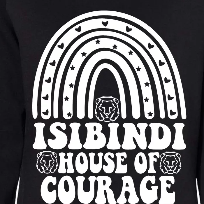 Isibindi House Of Courage Boho Heart Rainbow Isibindi School Womens California Wash Sweatshirt