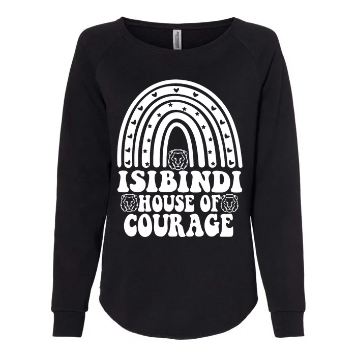 Isibindi House Of Courage Boho Heart Rainbow Isibindi School Womens California Wash Sweatshirt