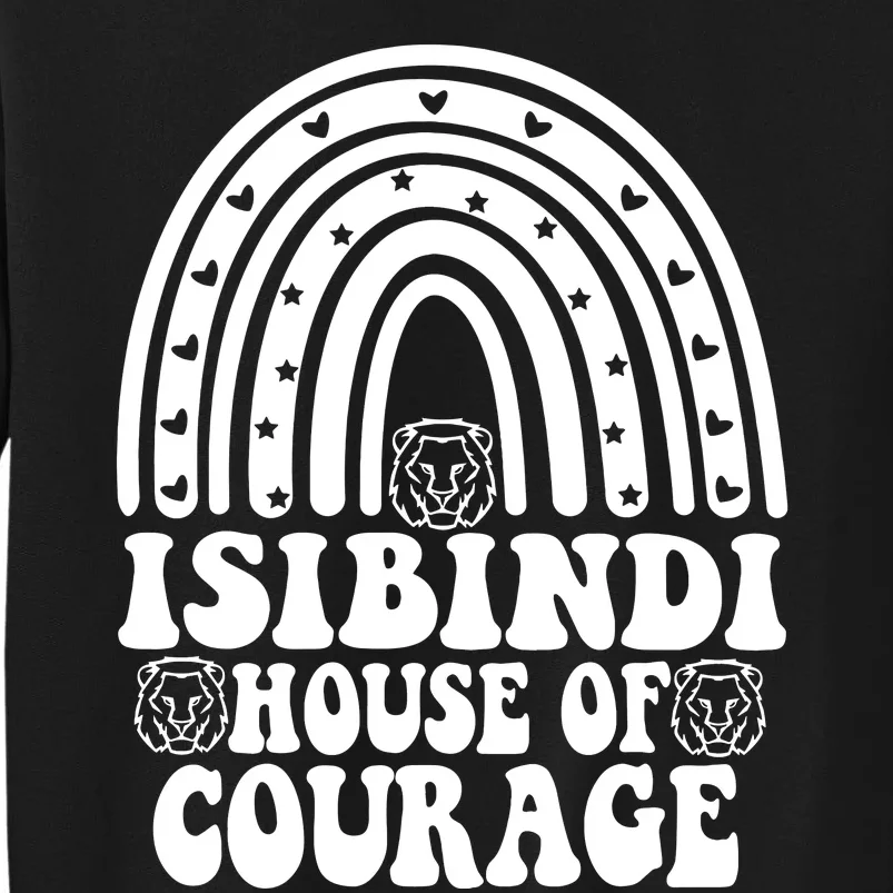 Isibindi House Of Courage Boho Heart Rainbow Isibindi School Tall Sweatshirt