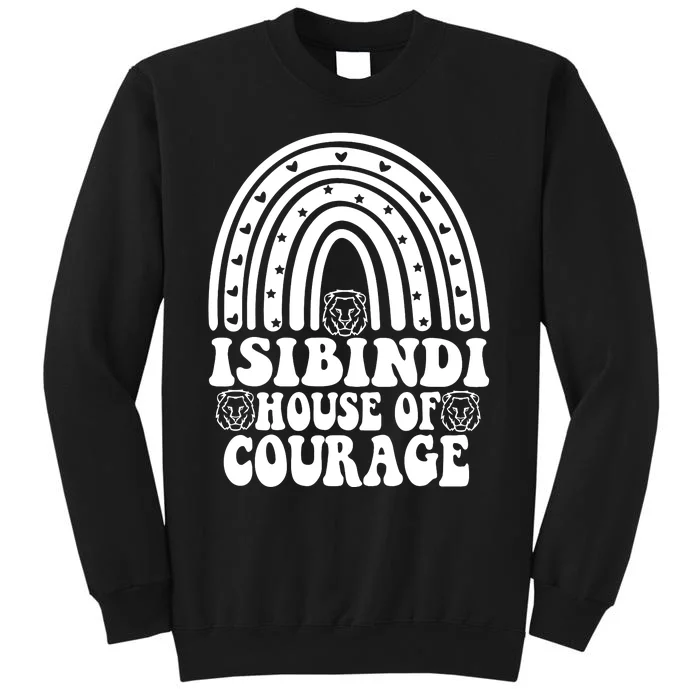 Isibindi House Of Courage Boho Heart Rainbow Isibindi School Tall Sweatshirt