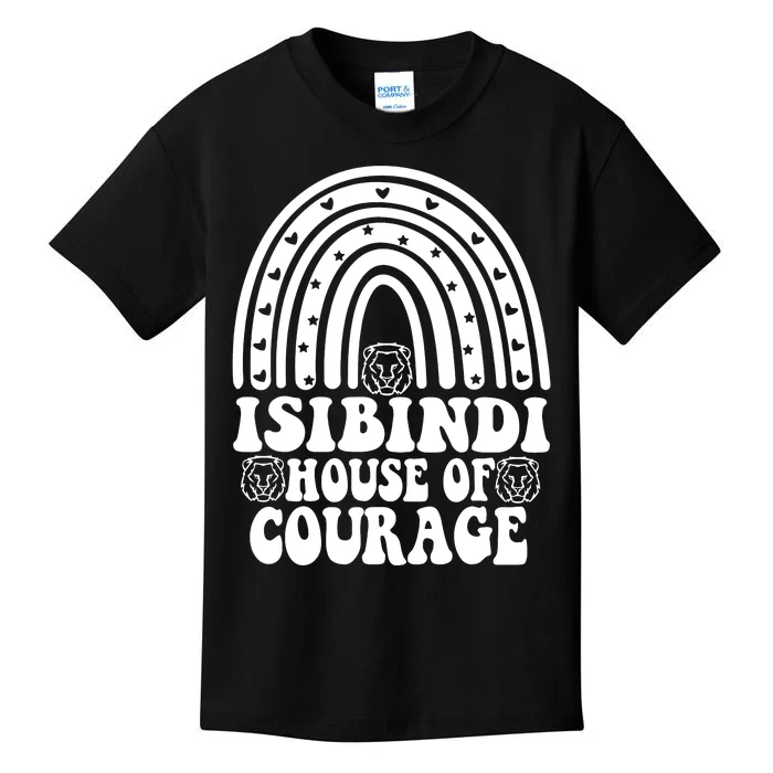 Isibindi House Of Courage Boho Heart Rainbow Isibindi School Kids T-Shirt