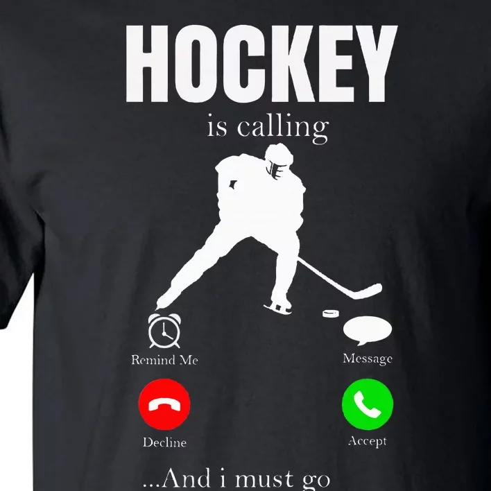 Ice Hockey Puck Hockeyplayer Player Tall T-Shirt