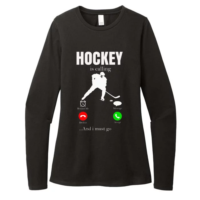 Ice Hockey Puck Hockeyplayer Player Womens CVC Long Sleeve Shirt