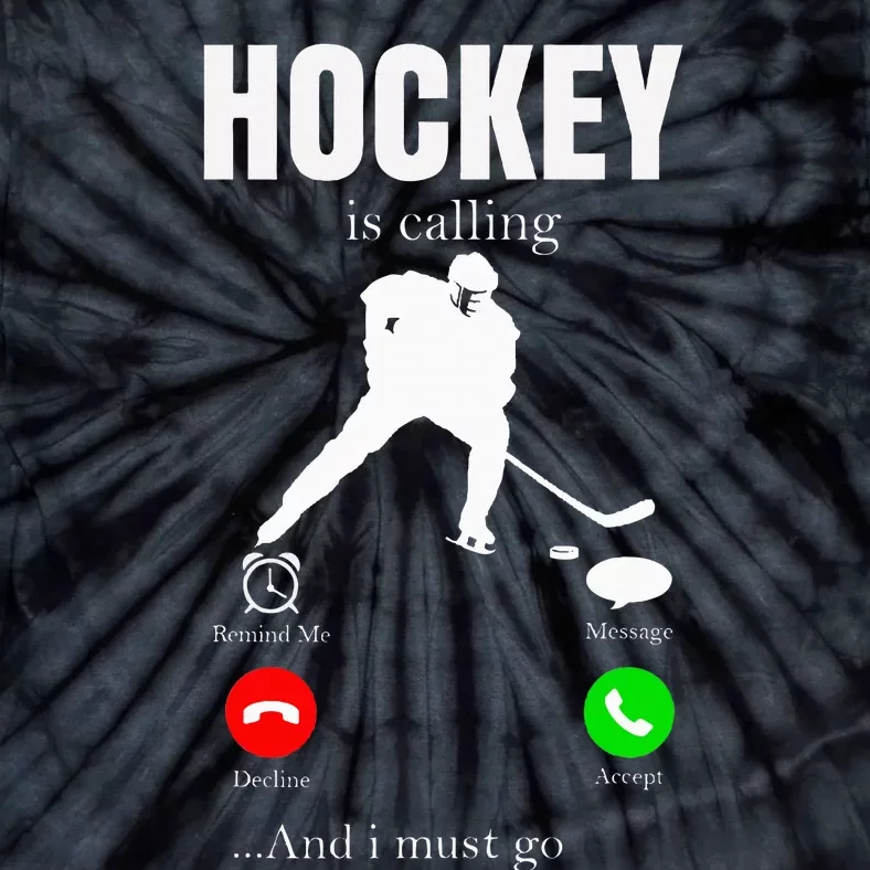 Ice Hockey Puck Hockeyplayer Player Tie-Dye T-Shirt