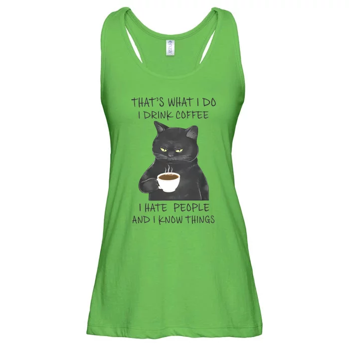 I Hate People And I Know Things Ladies Essential Flowy Tank