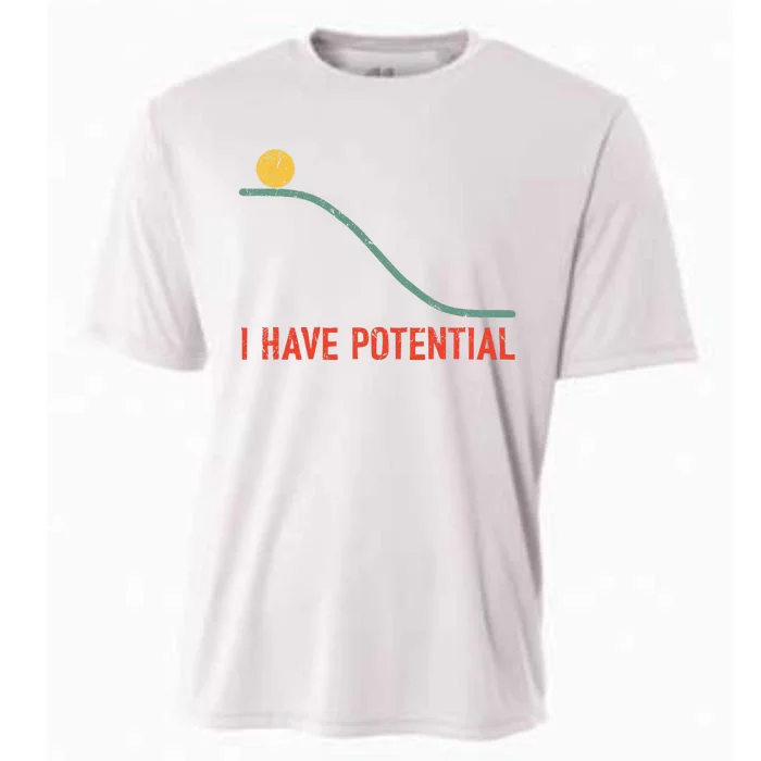 I Have Potential Funny Physics Science Teacher Cooling Performance Crew T-Shirt