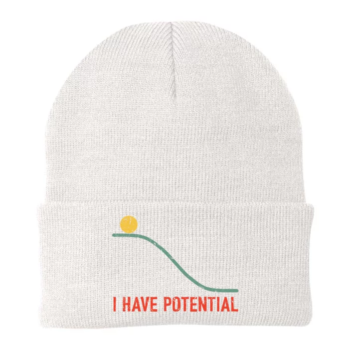 I Have Potential Funny Physics Science Teacher Knit Cap Winter Beanie