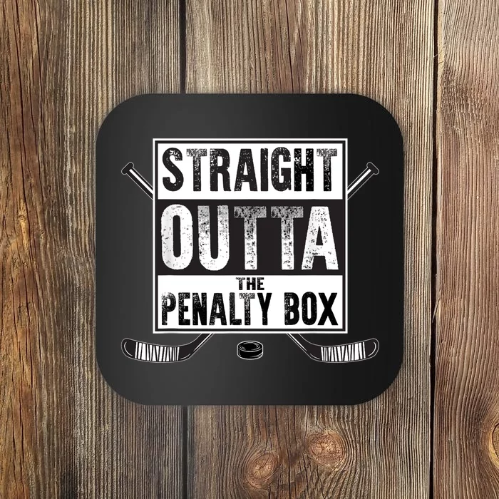 Ice Hockey Player Gift Straight Outta The Penalty Box Coaster