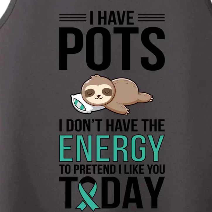 I Have Pots Warrior Pots Awareness Day Pots Fighter Gift Performance Tank