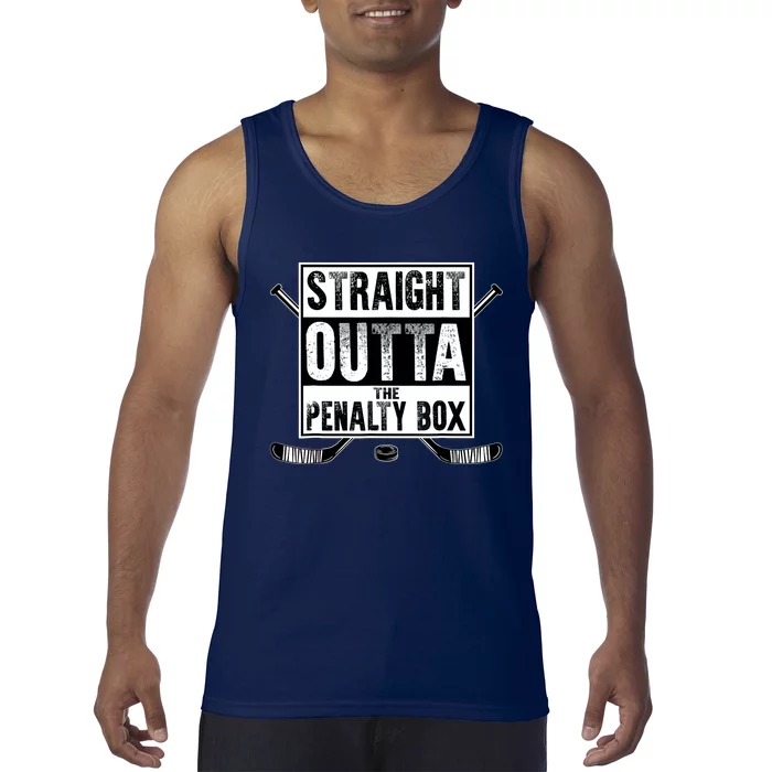 Ice Hockey Player Gift Straight Outta The Penalty Box Tank Top