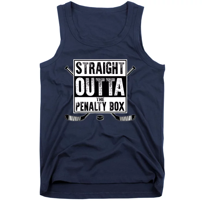 Ice Hockey Player Gift Straight Outta The Penalty Box Tank Top