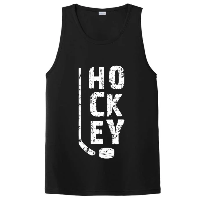 Ice Hockey Player Gift Hockey Son Hockey Dad Gift Performance Tank