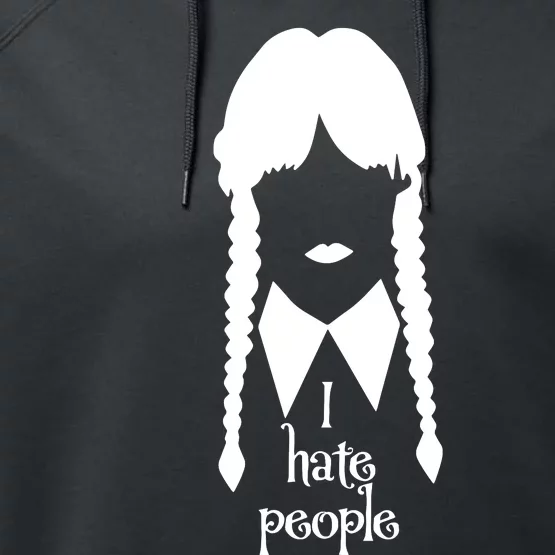 I Hate People Funny Wednesday Cute For Lover Trending Performance Fleece Hoodie