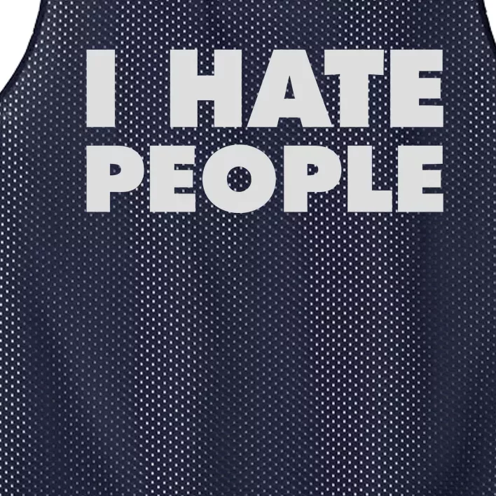 I Hate People Mesh Reversible Basketball Jersey Tank