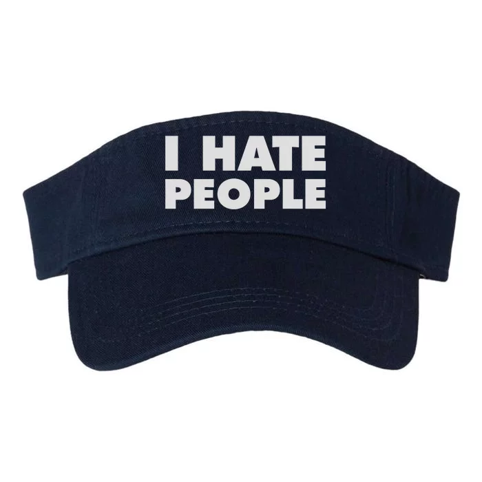 I Hate People Valucap Bio-Washed Visor