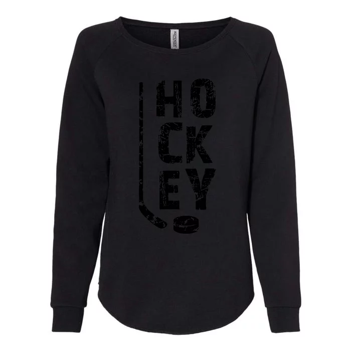 Ice Hockey Player Womens California Wash Sweatshirt