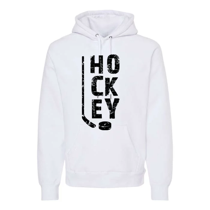 Ice Hockey Player Premium Hoodie