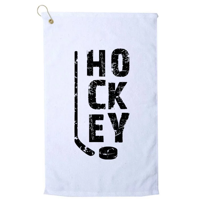 Ice Hockey Player Platinum Collection Golf Towel