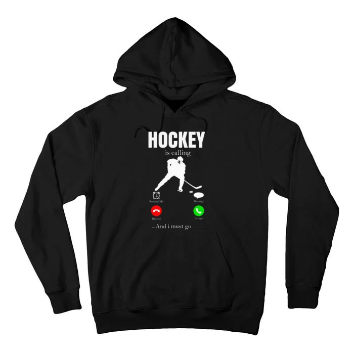 Ice Hockey Puck Hockey Player Player Tall Hoodie