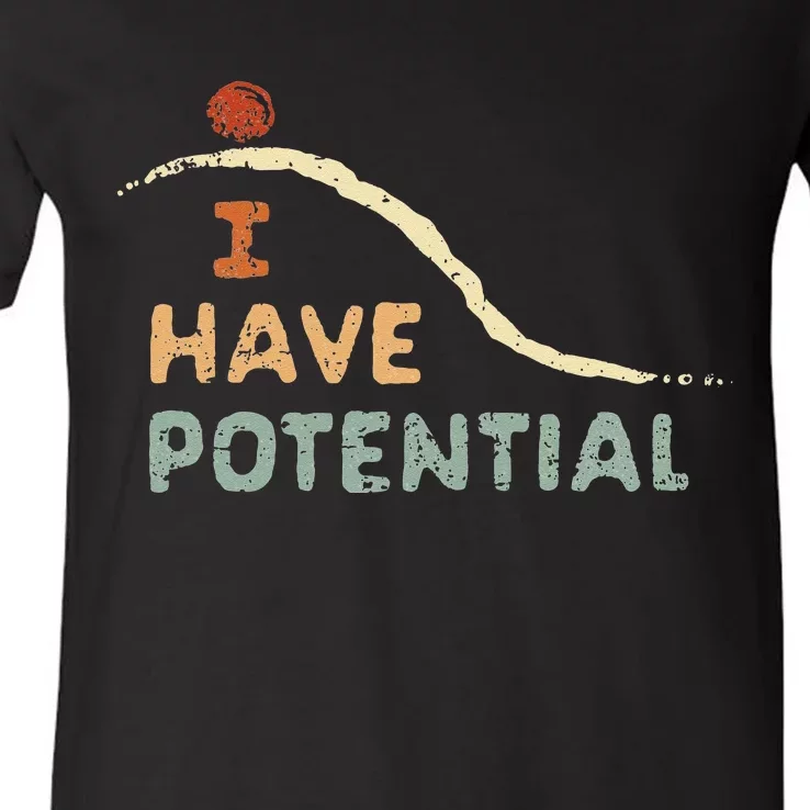 I Have Potential Science Vintage Teacher Chemist Tee V-Neck T-Shirt