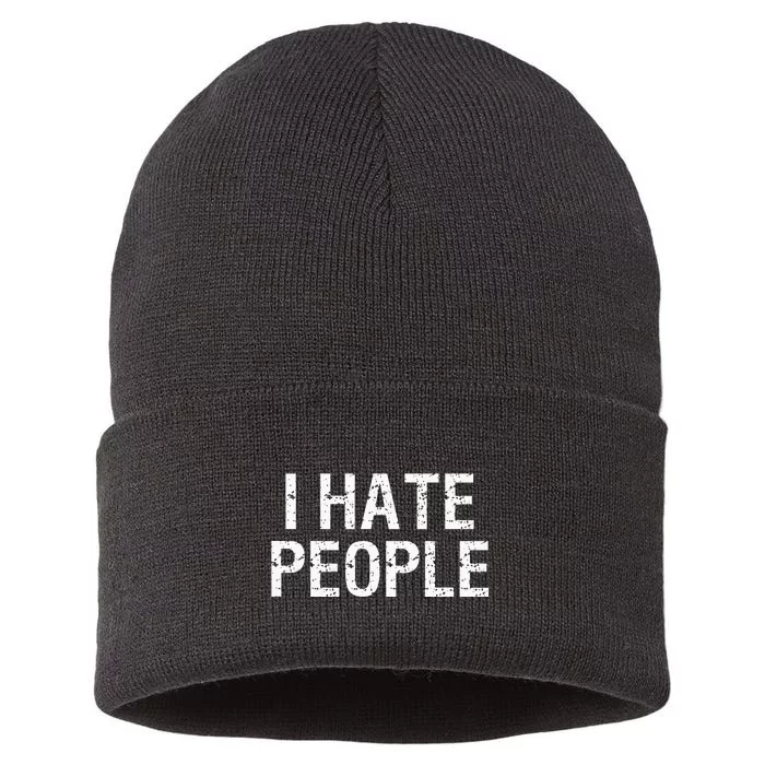 I HATE PEOPLE Sustainable Knit Beanie