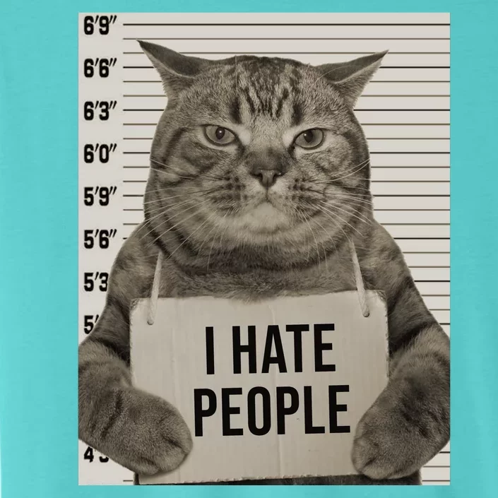 I Hate People Funny Jail Cat ChromaSoft Performance T-Shirt