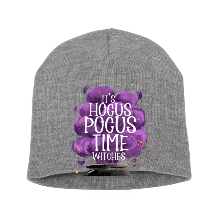 Its Hocus_ Pocus Time Witches Speelbind Halloween Short Acrylic Beanie