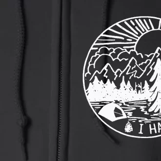 I Hate People I Love Camping Full Zip Hoodie