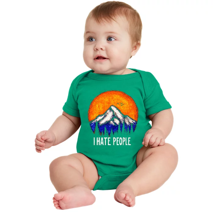 I Hate People Baby Bodysuit