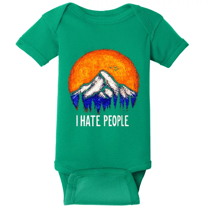 I Hate People Baby Bodysuit