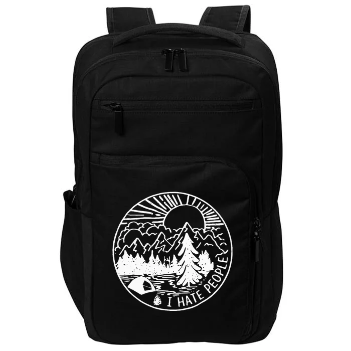 I Hate People I Love Camping Impact Tech Backpack