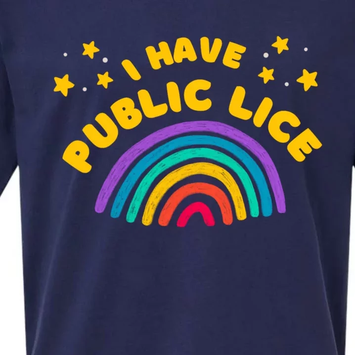 I Have Pubic Lice Funny Retro Offensive Inappropriate Meme Sueded Cloud Jersey T-Shirt