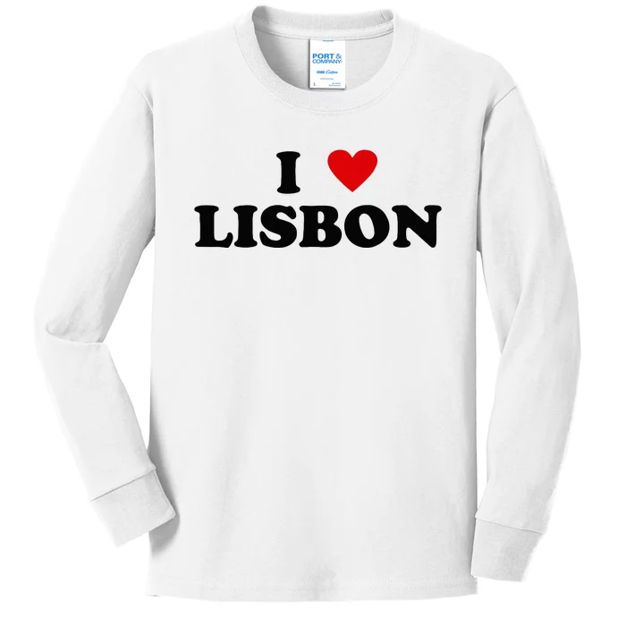 I Heart Portugal City - I Love Lisbon Kids Long Sleeve Shirt