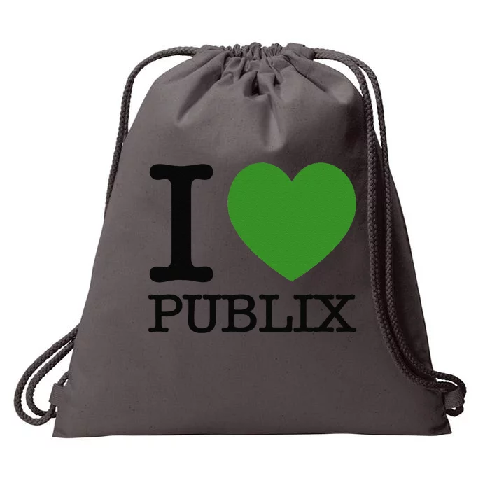 I Heart Publix Drawstring Bag