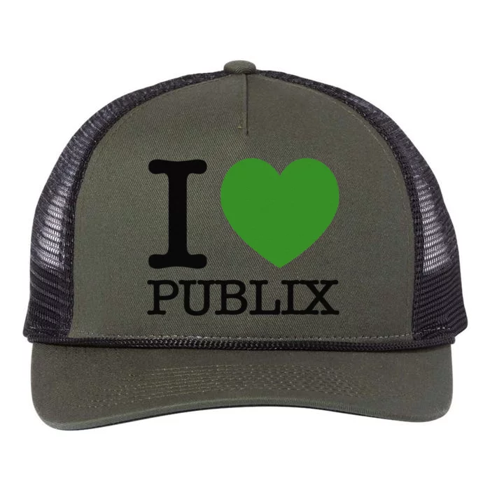 I Heart Publix Retro Rope Trucker Hat Cap