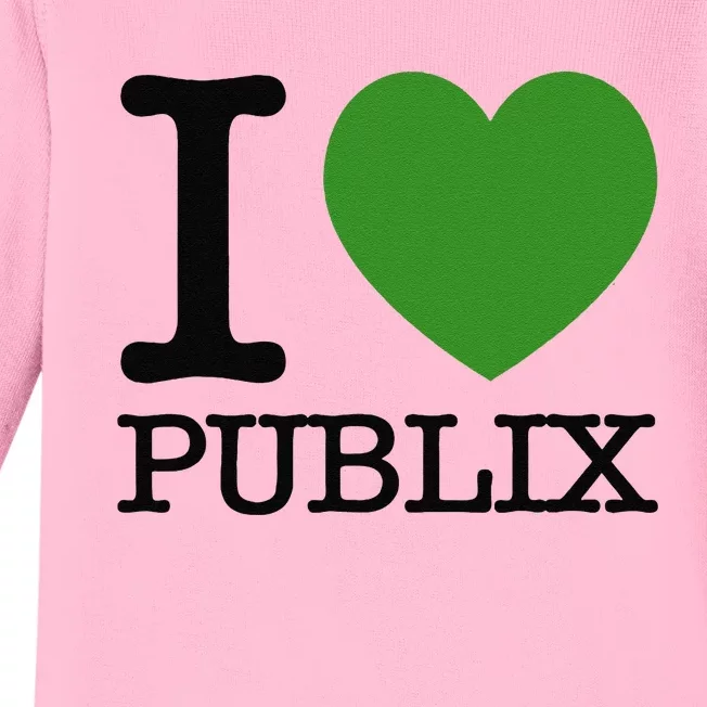 I Heart Publix Baby Long Sleeve Bodysuit