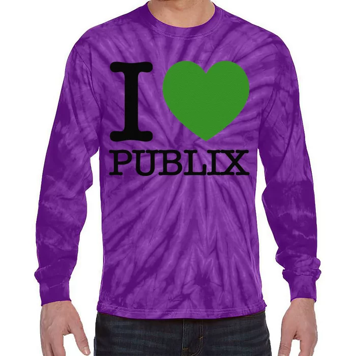 I Heart Publix Tie-Dye Long Sleeve Shirt